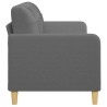 Canapé à 3 places Gris foncé 180 cm Tissu 618776618776