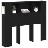 Cabinet de Tête de Lit Chêne noir 120 x 18.5 x 102.5 cm 618781618781