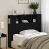 Cabinet de Tête de Lit Chêne noir 120 x 18.5 x 102.5 cm 618781618781