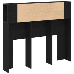 Cabinet de Tête de Lit Chêne noir 120 x 18.5 x 102.5 cm 618781618781