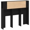 Cabinet de Tête de Lit Chêne noir 120 x 18.5 x 102.5 cm 618781618781