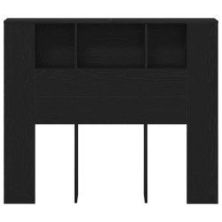 Cabinet de Tête de Lit Chêne noir 120 x 18.5 x 102.5 cm 618781618781