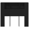 Cabinet de Tête de Lit Chêne noir 120 x 18.5 x 102.5 cm 618781618781