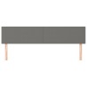 Têtes de lit Gris foncé 180x5x78/88 cm Tissu 618783618783