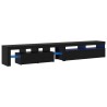 Meuble TV 2 pcs Chêne noir 260 x 37 x 40 cm Bois d'ingénierie 618787618787