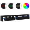 Meuble TV 2 pcs Chêne noir 260 x 37 x 40 cm Bois d'ingénierie 618787618787