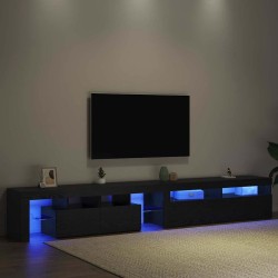 Meuble TV 2 pcs Chêne noir 260 x 37 x 40 cm Bois d'ingénierie 618787618787