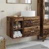 Ensemble de mobilier de salle de bain 2 pcs Bois ancien 618789618789