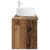 Ensemble de mobilier de salle de bain 2 pcs Bois ancien 618789618789