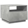 Table basse avec lumières LED gris béton 50x49x40 cm 618796618796