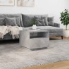 Table basse avec lumières LED gris béton 50x49x40 cm 618796618796