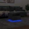 Table basse avec lumières LED gris béton 50x49x40 cm 618796618796