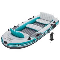 Bestway Bateau gonflable Gris et blanc 3,64 x 1,66 m PVC 618797618797