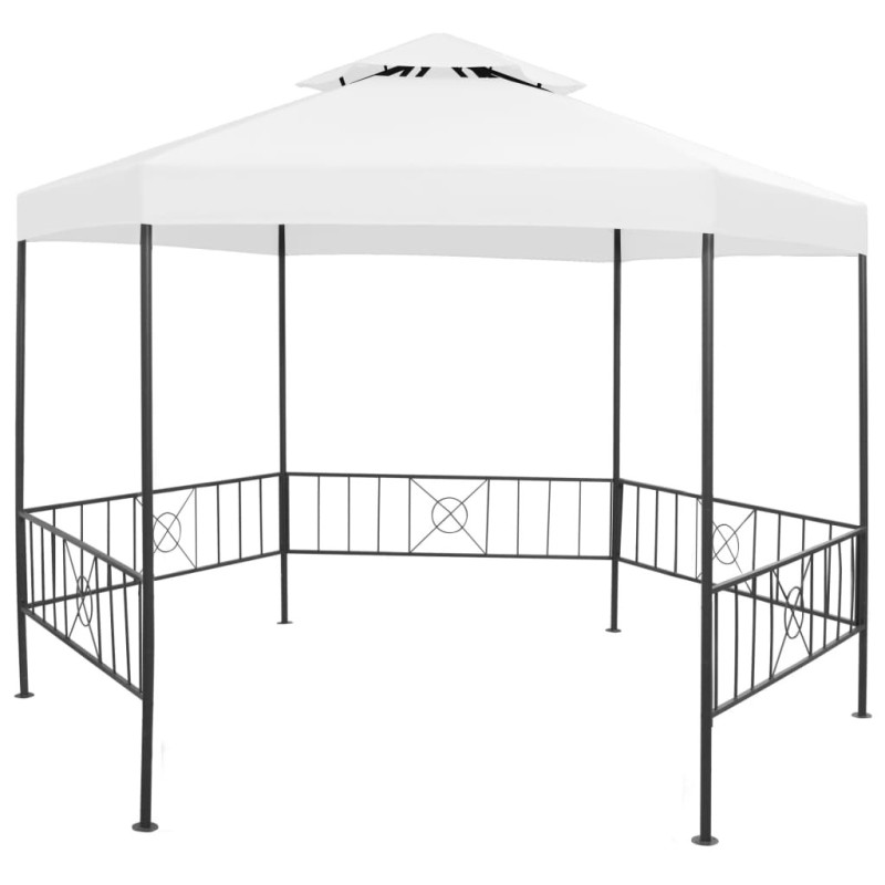 Belvédère de jardin 323x275x265 cm Blanc 180 g/m² 618798618798