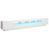 Meuble TV avec lumières LED Blanc 260x35x40 cm 618799618799