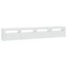 Meuble TV avec lumières LED Blanc 240x35x40 cm 618800618800