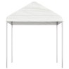 Belvédère avec toit blanc 15,61x2,28x2,69 m polyéthylène 618801618801