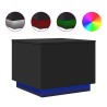 Table basse avec lumières LED noir 50x50x40 cm 618807618807