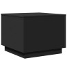 Table basse avec lumières LED noir 50x50x40 cm 618807618807