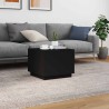 Table basse avec lumières LED noir 50x50x40 cm 618807618807