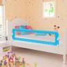 Barrière de sécurité de lit d'enfant Bleu 120x42 cm Polyester 618808618808
