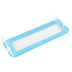 Barrière de sécurité de lit d'enfant Bleu 120x42 cm Polyester 618808618808