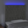 Tête de lit à LED Gris clair 90x7x118/128 cm Velours 618818618818