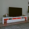 Meuble TV avec lumières LED Blanc 230x36,5x40 cm 618819618819