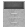 Tables de chevet 2 pcs Gris béton 50x32x60 cm 618842618842