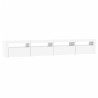 Meuble TV avec lumières LED Blanc 240x35x40 cm 618843618843