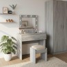 Table de Toilette Gris 83 x 40 x 70 cm Bois d'ingénierie 618844618844