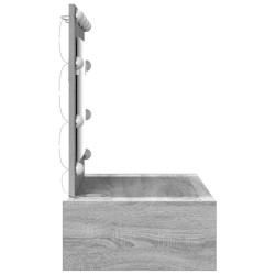 Table de Toilette Gris 83 x 40 x 70 cm Bois d'ingénierie 618844618844