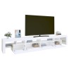 Meuble TV avec lumières LED Blanc 260x36,5x40 cm 618845618845