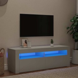 Meuble TV avec lumières LED blanc 120x35x40 cm 618848618848