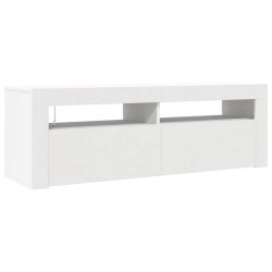 Meuble TV avec lumières LED blanc 120x35x40 cm 618848618848