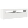 Meuble TV avec lumières LED blanc 120x35x40 cm 618848618848
