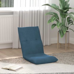 Fauteuil de sol ajustable Bleu Velours 618855618855