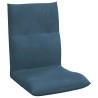 Fauteuil de sol ajustable Bleu Velours 618855618855