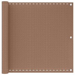 Écran de balcon Taupe 120 x 800 cm HDPE et Aluminium 618860618860