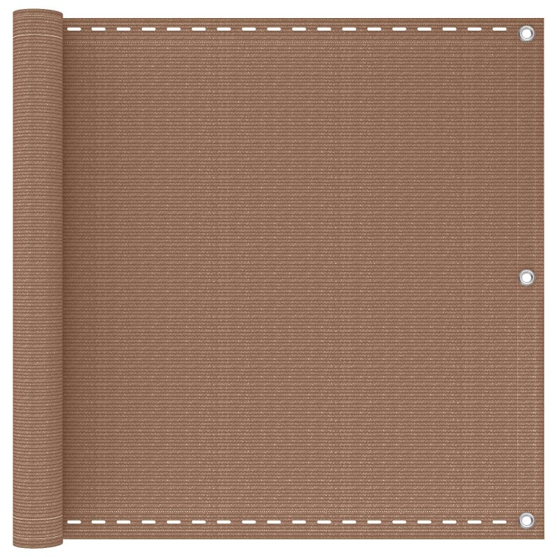 Écran de balcon Taupe 120 x 800 cm HDPE et Aluminium 618860618860
