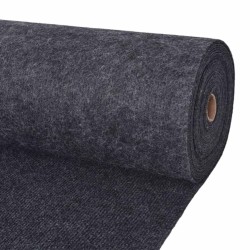 Tapis Anthracite 1,2 x 10 m Polyester 618863618863