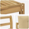 Ensemble de canapés d'extérieur 4 pcs Blanc et Beige 618869618869