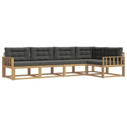 Ensemble de canapés d'extérieur 4 pcs Blanc et anthracite 618871618871