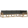 Ensemble de canapés d'extérieur 4 pcs Blanc et anthracite 618871618871