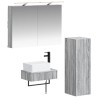 Ensemble d'armoire de salle de bain 4 pcs Sonoma gris 618873618873