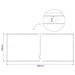 Écran de confidentialité pour balcon 1,5 x 15 m 618875618875