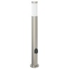 Bornes lumineuses avec sortie lot de 3 80 cm acier inoxydable IP44 618881618881