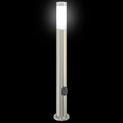 Bornes lumineuses avec sortie lot de 3 80 cm acier inoxydable IP44 618881618881