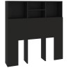 Armoire de tête de lit Noir 100x19x103,5 cm 618885618885