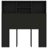 Armoire de tête de lit Noir 100x19x103,5 cm 618885618885
